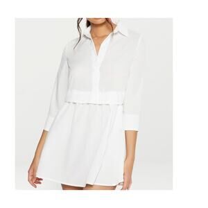 PrettyLittleThing White Mini Dress